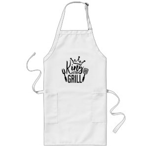 Tablier Long Roi du Grill (personnalisable)