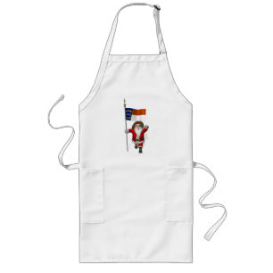 Tablier Long Santa Claus With Ensign Of North Carolina