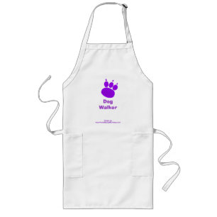 Tablier Long Services de garde d'animaux Empreinte de patte