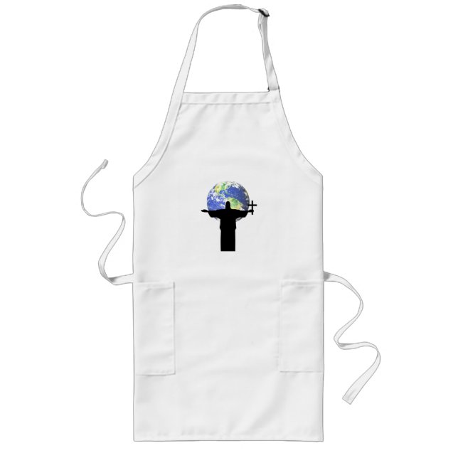 Tablier Long Silhouette avec croix (Devant)