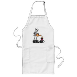 Tablier Long Squelette Sarcastique design "prospère"