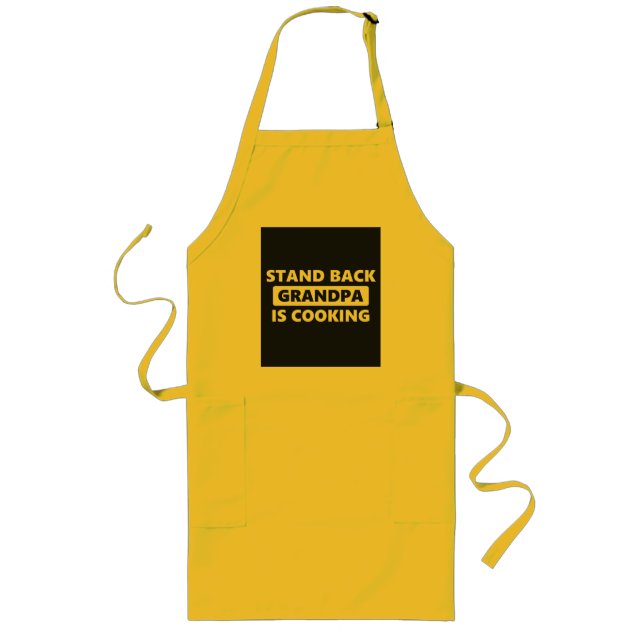 Tablier Long Stand Back Grand-père Est Cuisine (Devant)