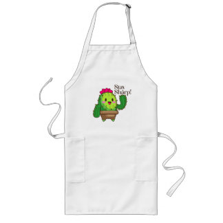 Tablier Long Stay Sharp Apron - Cute Cactus Style cuisine