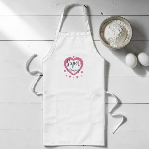 Tablier Long Super Maman Cadeau Personnalisé Meilleure Maman Ta