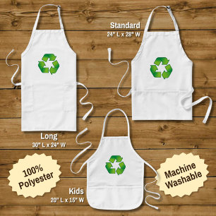 Tablier Long Symbole de recyclage