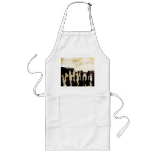 Tablier Long Tabard Grunge d'échecs