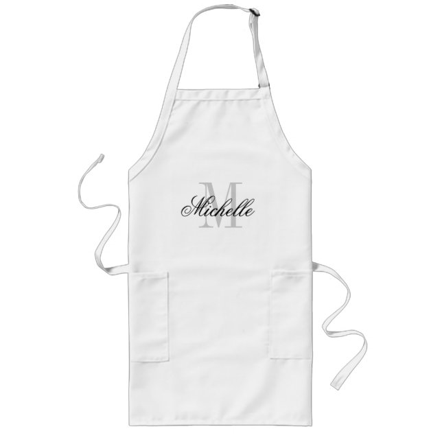 Tablier Long Tablier cuisine gastronomique personnalisé pour ho (Devant)