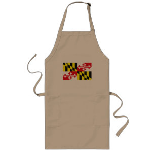 Tablier Long Tablier de drapeau du Maryland