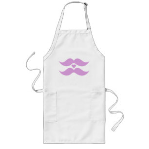 Tablier Long Tablier personnalisé Moustaches roses