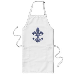Tablier Long Tapisserie Fleur de lis 1