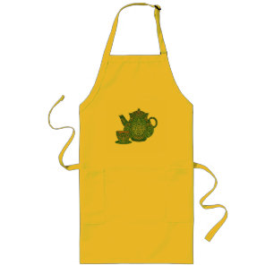 Tablier Long Tea Pot Apron Vert