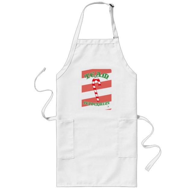 Tablier Long Team Peppermint Funny Christmas Fun Motto (Devant)