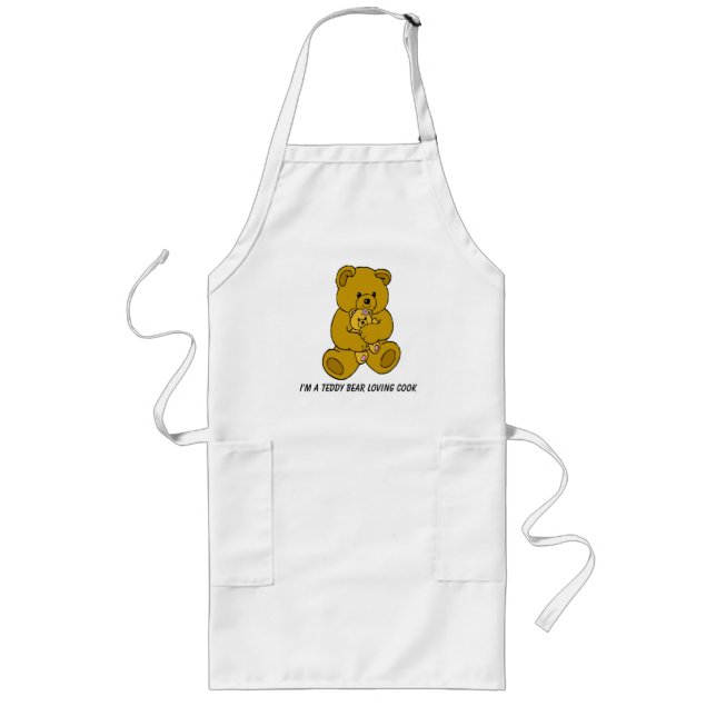 TABLIER LONG TEDDY BEAR LOVING COOK-APRON (Devant)