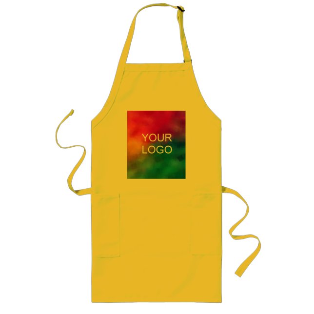 Tablier Long Téléchargement professionnel personnalisé Ajouter  (Devant)