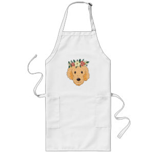 Tablier Long Tête de Golden Retriever Mignonne