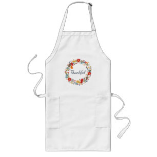 Tablier Long Thanksgiving Fall Thanksgiving Wreath Red Kitchen