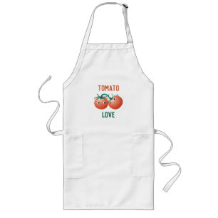 Tablier Long Tomato Love avec super mignon couple tomate