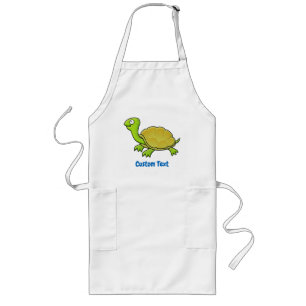 Tablier Long Tortue caricaturale long tablier