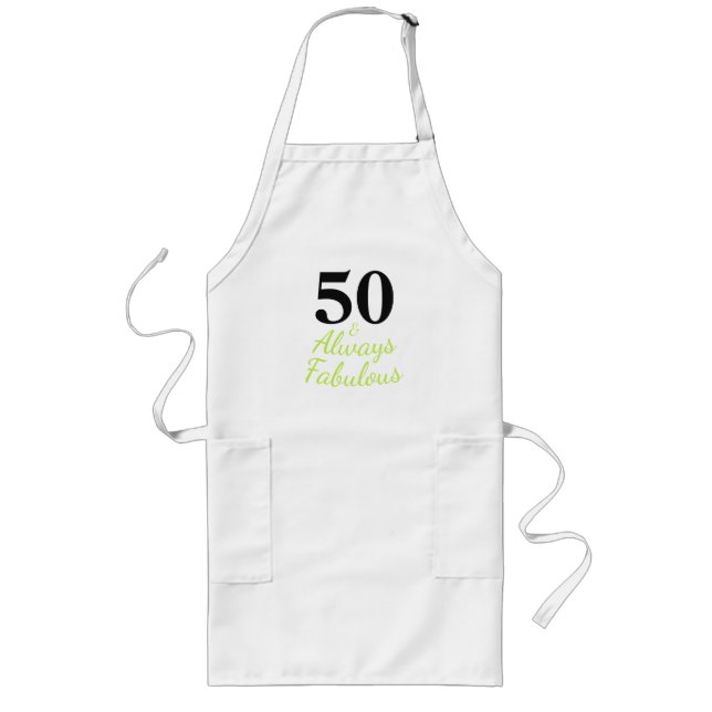 Tablier Long Toujours 50 ans et Fabuleux (Devant)