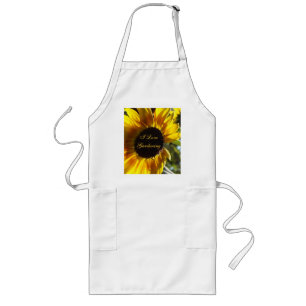 Tablier Long Tournesol du matin personnalisable