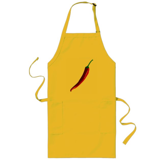 Tablier Long Trending Red chili (Devant)