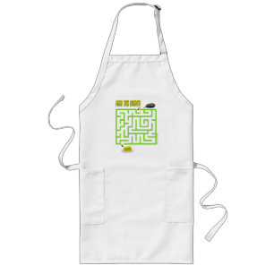 Tablier Long Trouvez le Jeu Maze Souris au fromage Apron