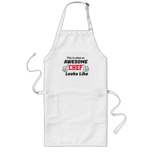 Tablier Long Un chef génial qui ressemble à Print Apron