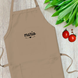 Tablier Long Unisex cooking apron, Adjustable apron