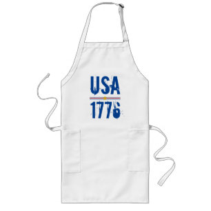 Tablier Long USA 1776 Patriotique