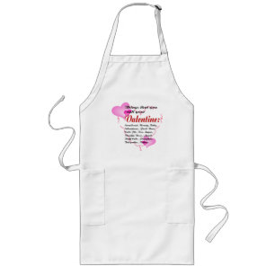 Tablier Long Valentine Love Pet Names Apron