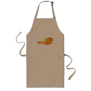 Tablier Long Viennese Schnitzel - Carte De L'Autriche