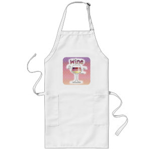 TABLIER LONG VIN, PLUS DE VIN, ENCORE PLUS DE VIN