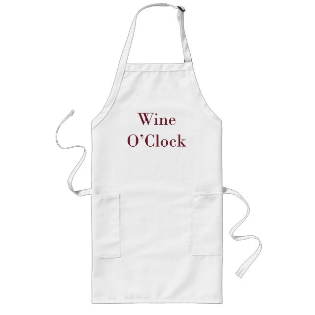 Tablier Long Wine O'Clock (Devant)