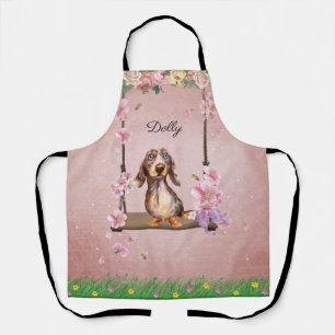 Tablier Longue Cheveux Dachshund Apron