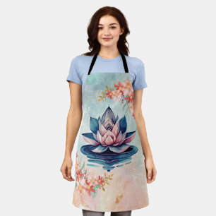 Tablier Lotus des Eaux Calmes – Floral Délicat