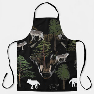 Tablier Loups gris, Amateurs de loups Art