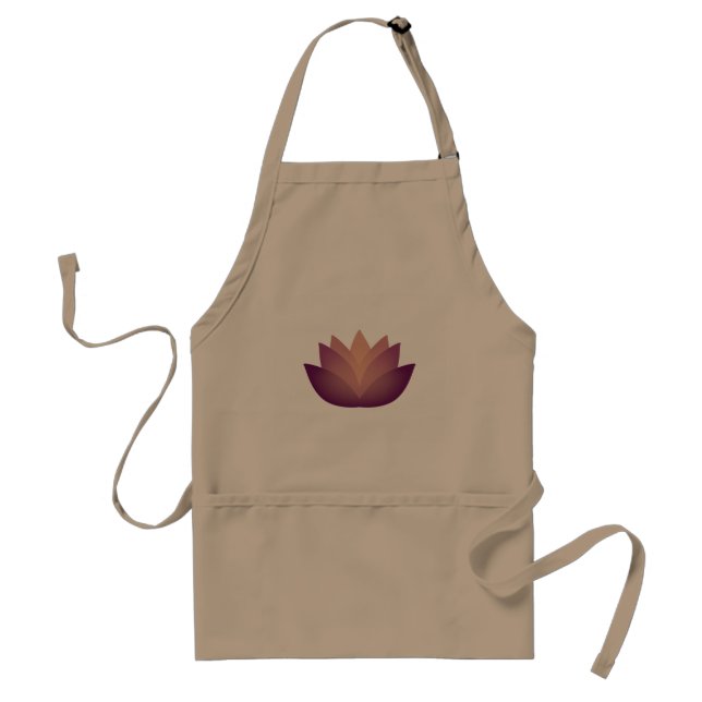 Tablier Lovely Mauve Lotus Design Flower (Devant)