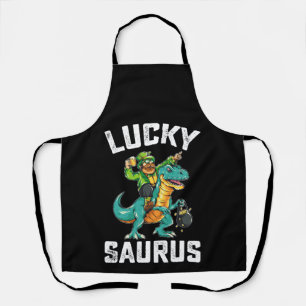 Tablier Lucky Saurus Dinosaure T Rex Saint-Patrick