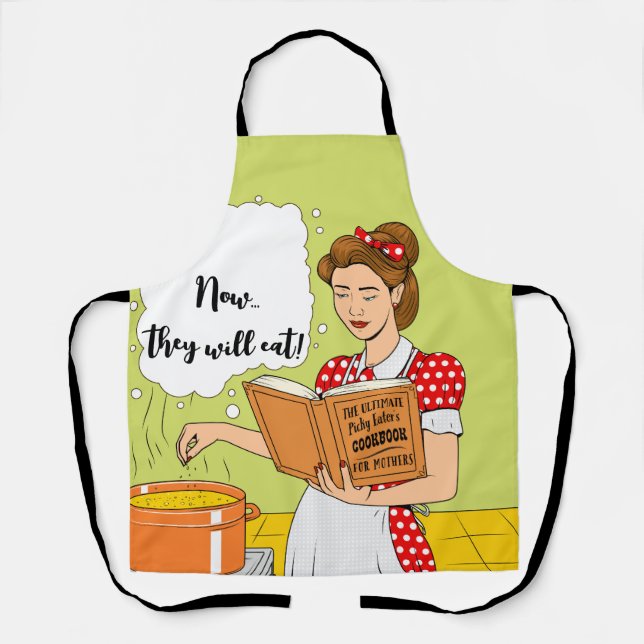Tablier L'ultime COOKBOOK de Picky Eater pour les mères (Recto)