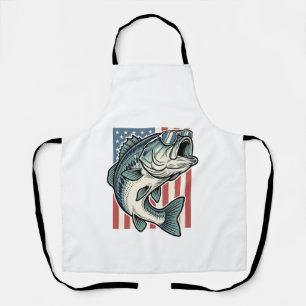 Tablier Lunettes de soleil de pêche à la basse patriotique