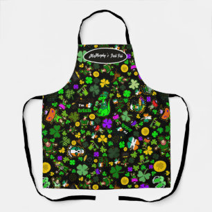 Tablier Lutins de la Saint-Patrick Chanceux Personnalisés