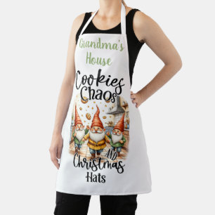 Tablier Lutins de pâtisserie de Noël fantaisistes