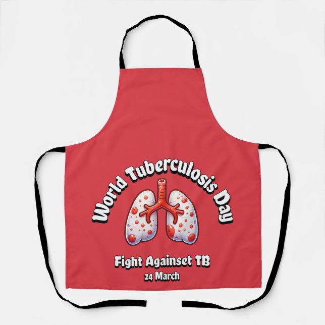 Tablier Lutte contre la tuberculose. Journée mondiale de l (Recto)