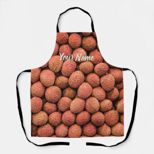 Tablier Lychee or Litchi fruit vegan et vegetarian