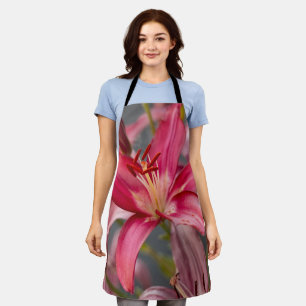 Tablier Lys asiatiques roses : Floral
