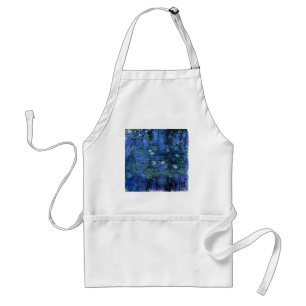 Tablier Lys d'eau bleu Claude Monet