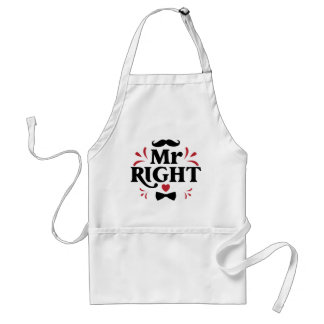 Tablier M. Right Couple Cadeau Pour Lui | Mari
