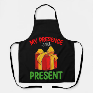 Tablier Ma présence est votre cadeau de Noël en famille