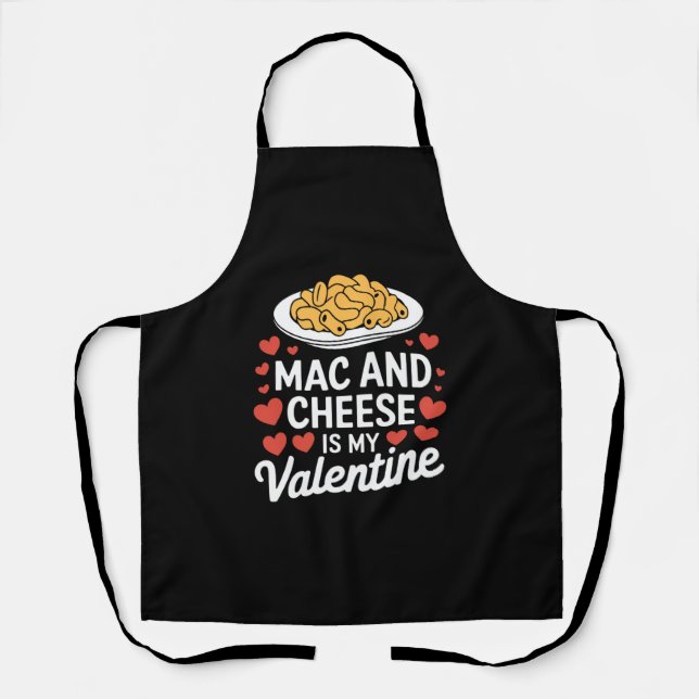 Tablier Mac Et Fromage Valentine Mac n Cheese Lover Cadeau (Recto)