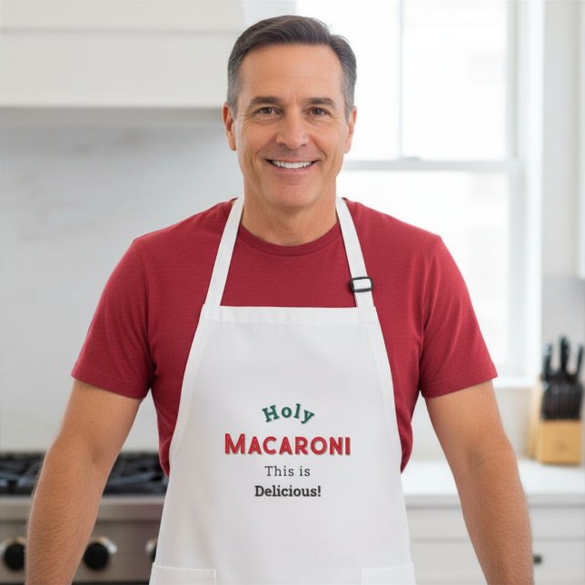 Tablier Macaroni sacré ! Citation drôle (Créateur téléchargé)